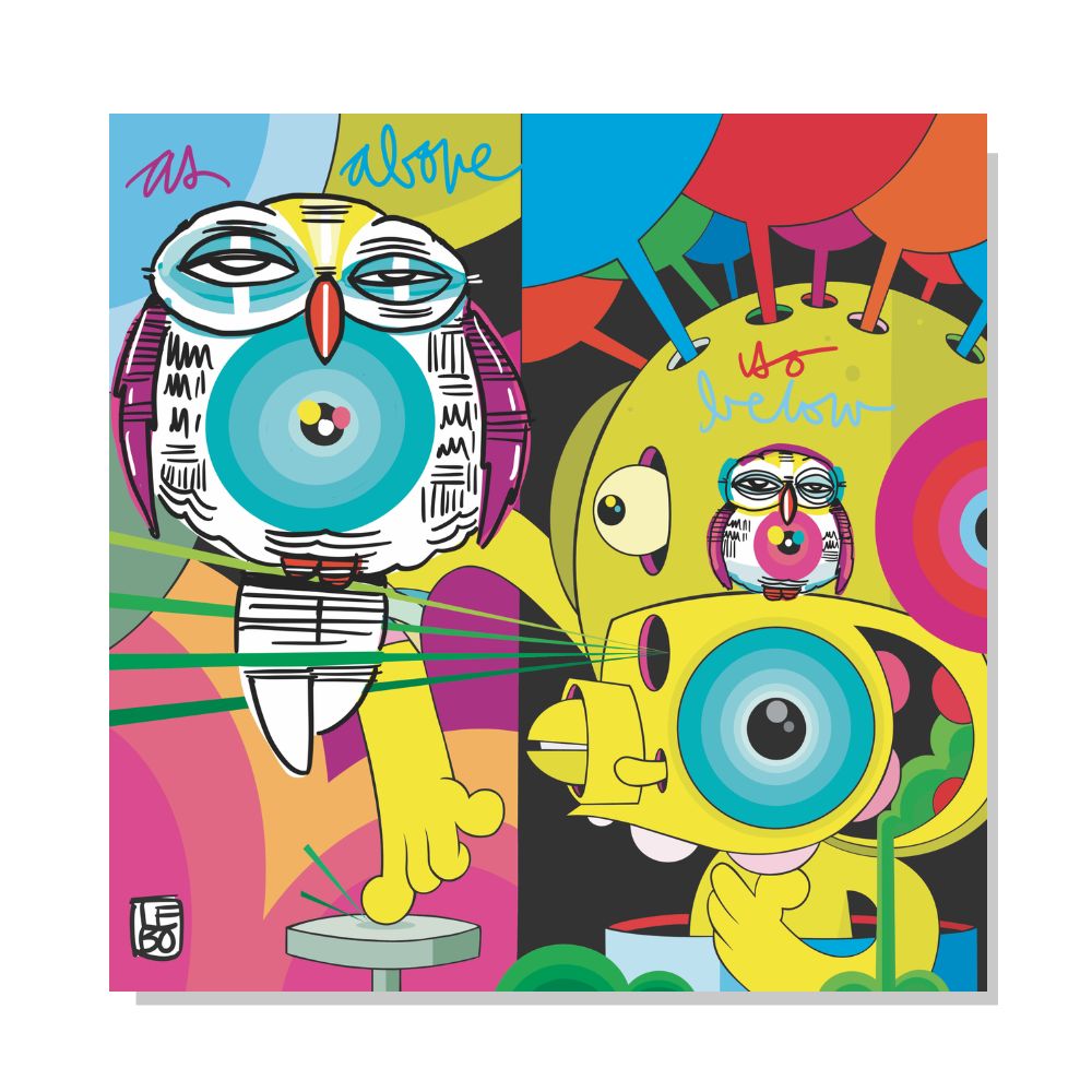 As Above So Below - LEBO X DALEK - Lebo Steel Mineral Print